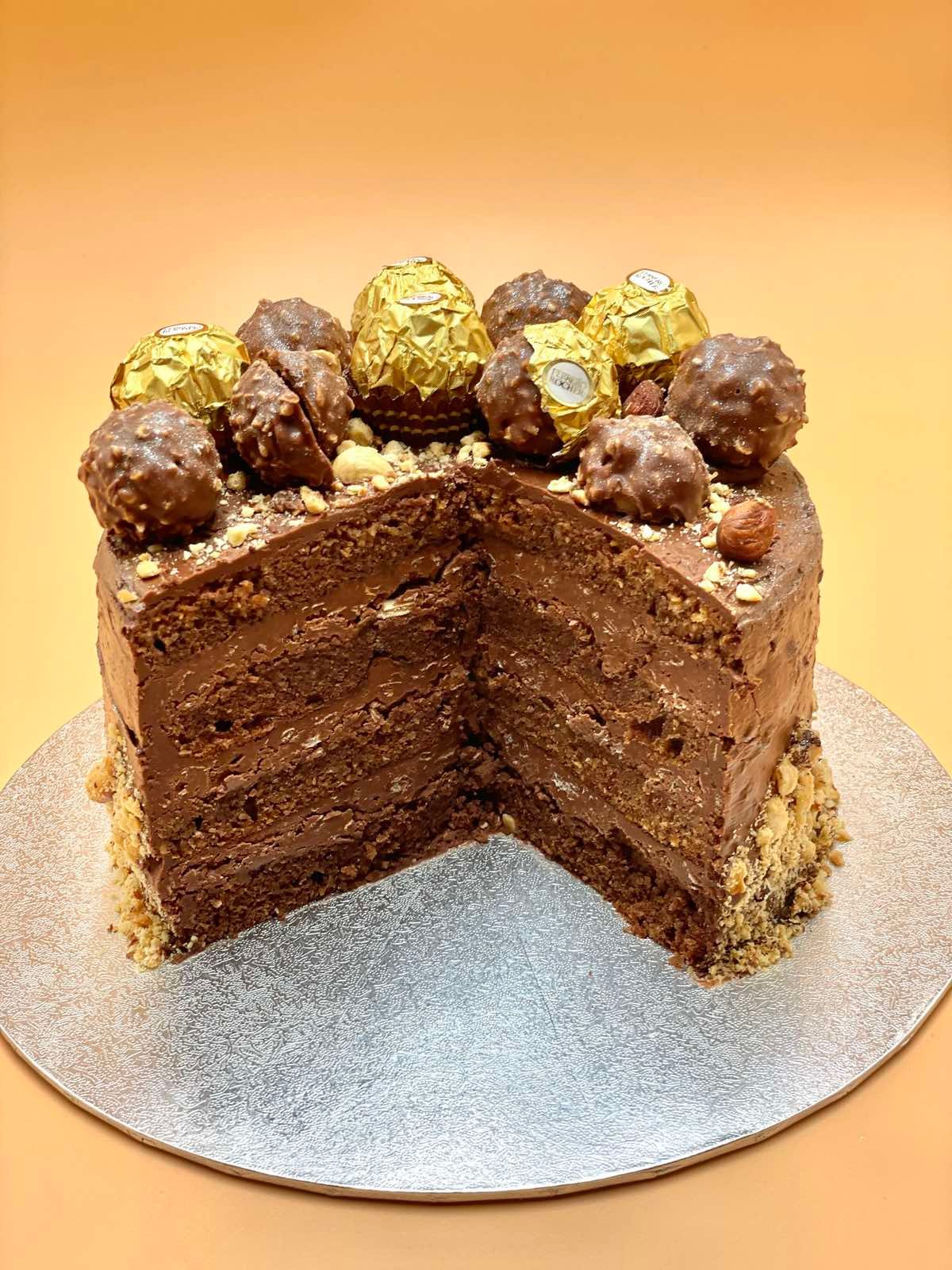 Ferrero cake - Luxury online shop for cakes and desserts in London- Rony's