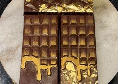 Viral Dubai Chocolate Bar, a thick milk chocolate bar filled to the brim with luxurious pistachio creme